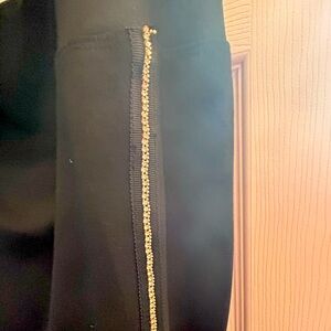 INC Black Bling Plus Leggings